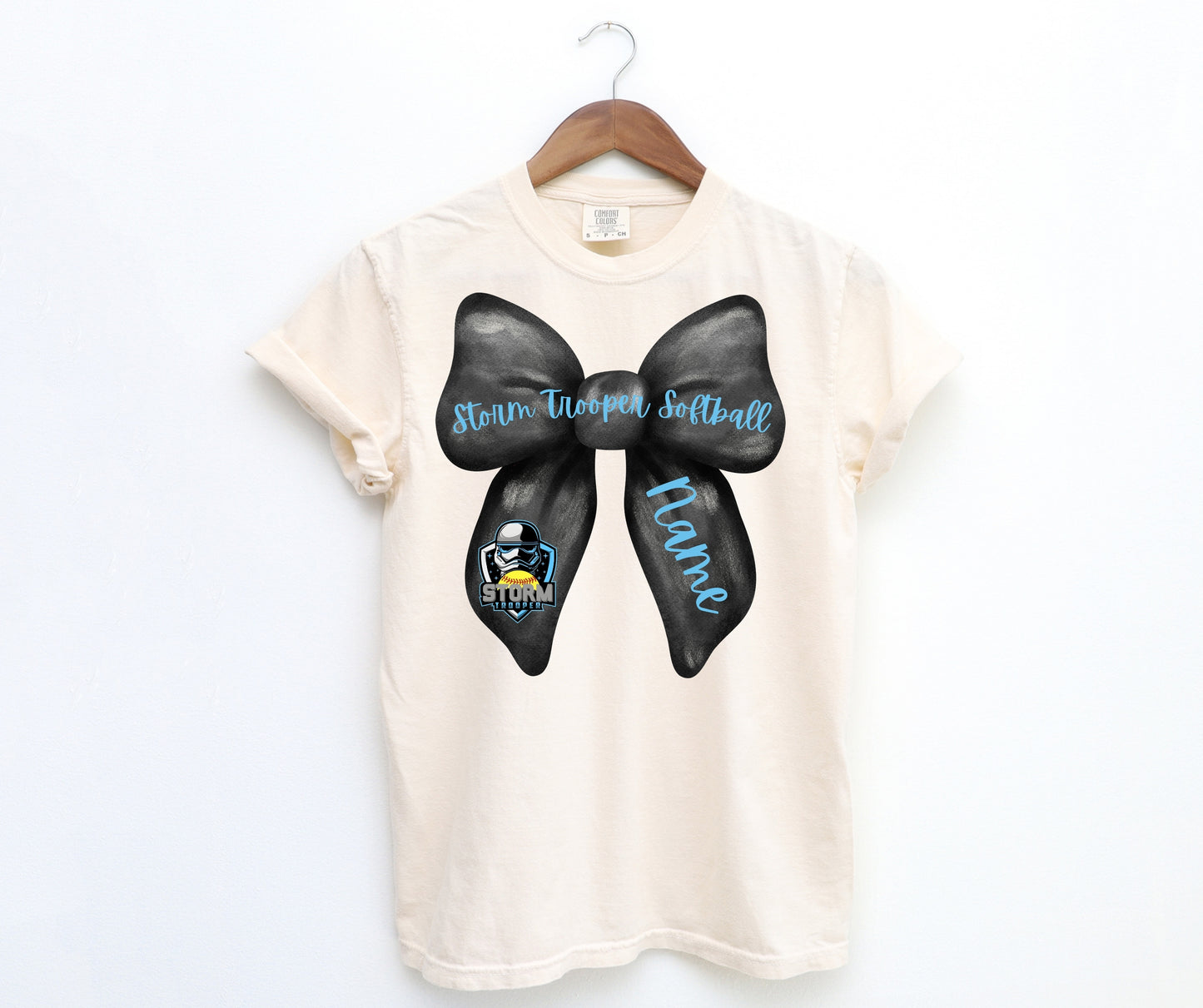 Storm Trooper Softball Coquette Bow Custom Adult