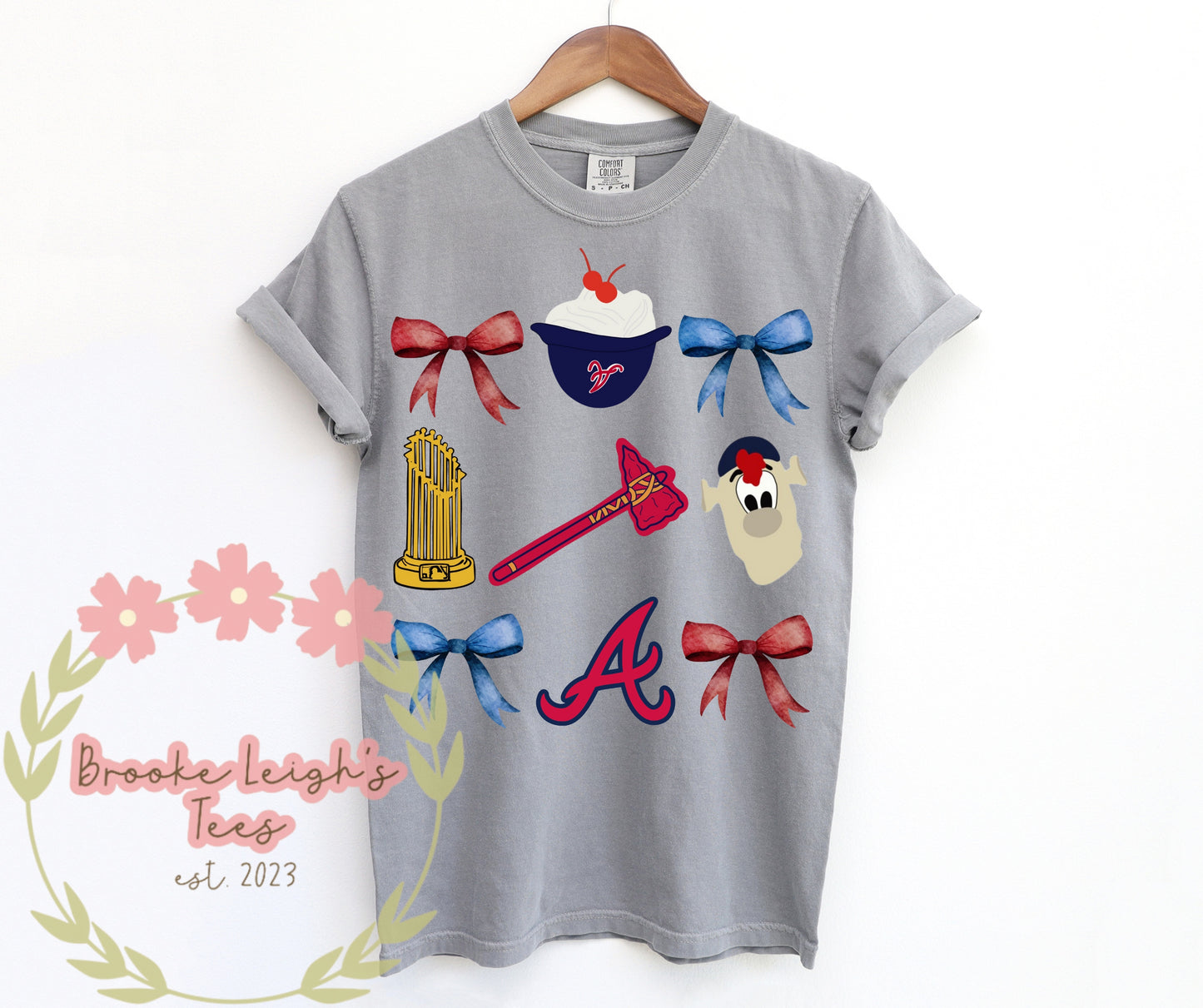 Braves Coquette Bows 1 Adult