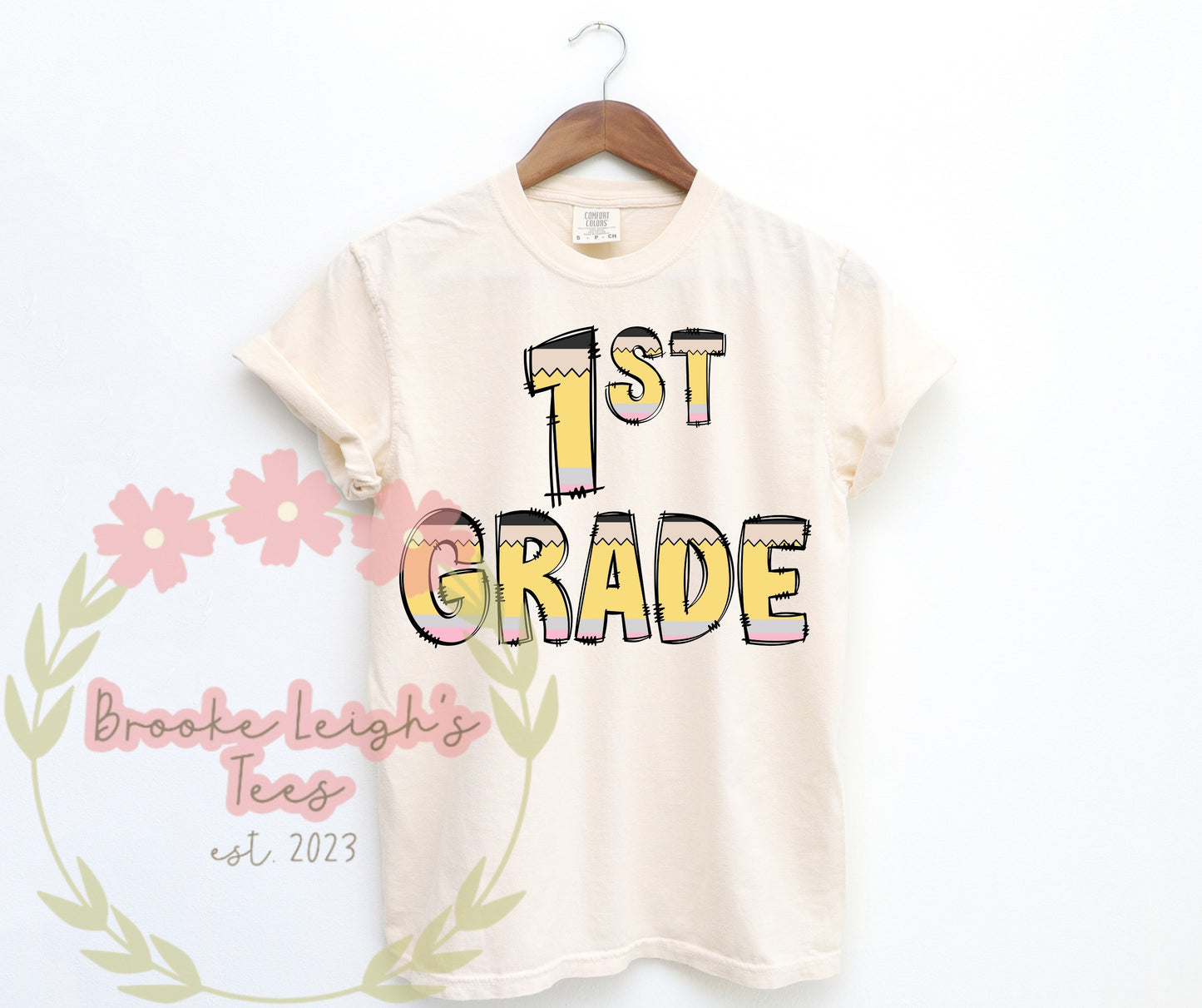 First Grade Pencil Letters Adult