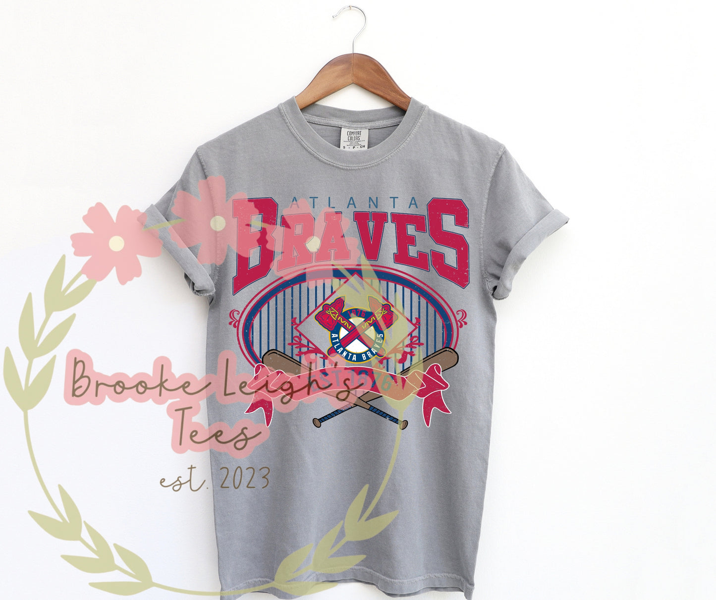 Atlanta Baseball Distressed Adult