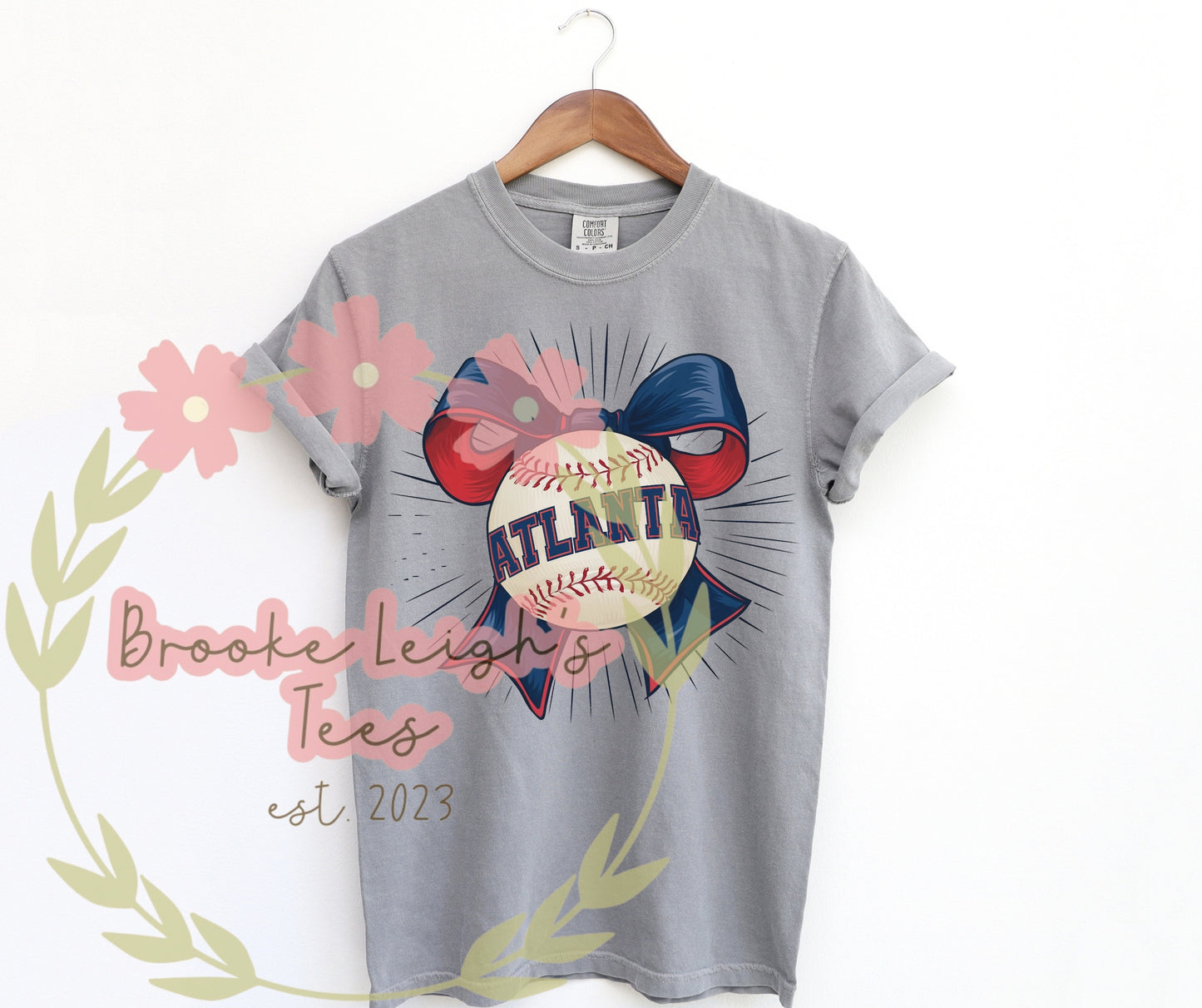 ATLANTA Baseball Bow Adult
