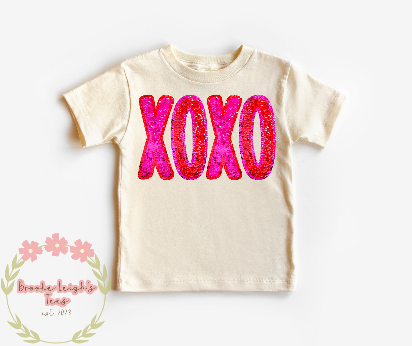 XOXO Faux Sequins