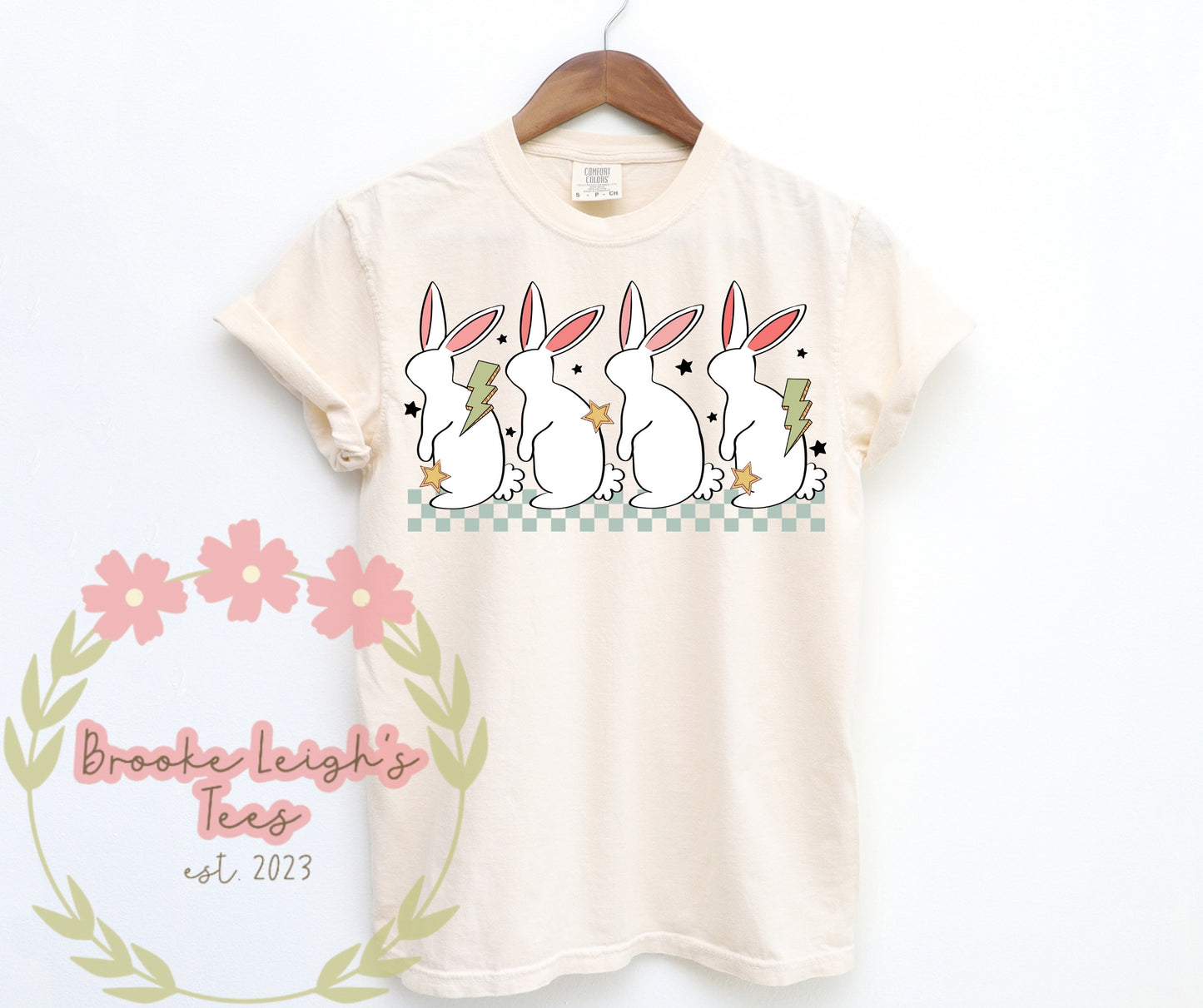 Retro Blue Bunnies Adult
