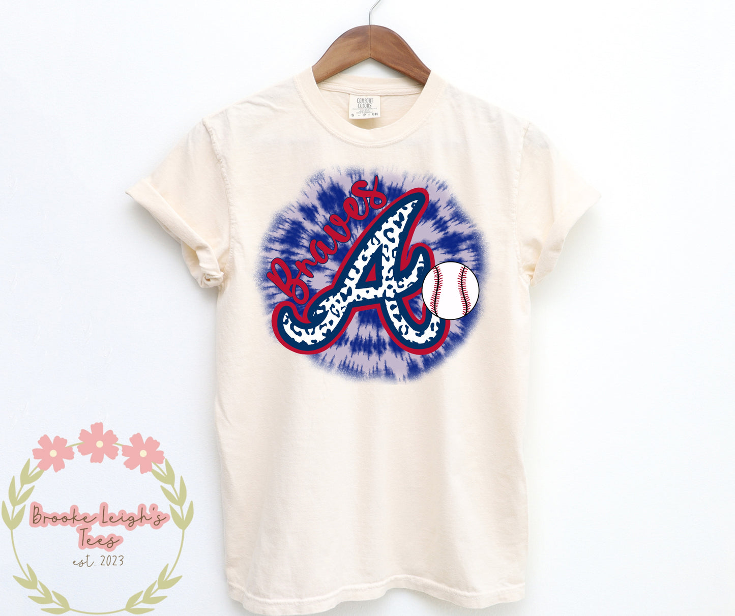 Braves Cheetah Tie Dye DTF Transfer