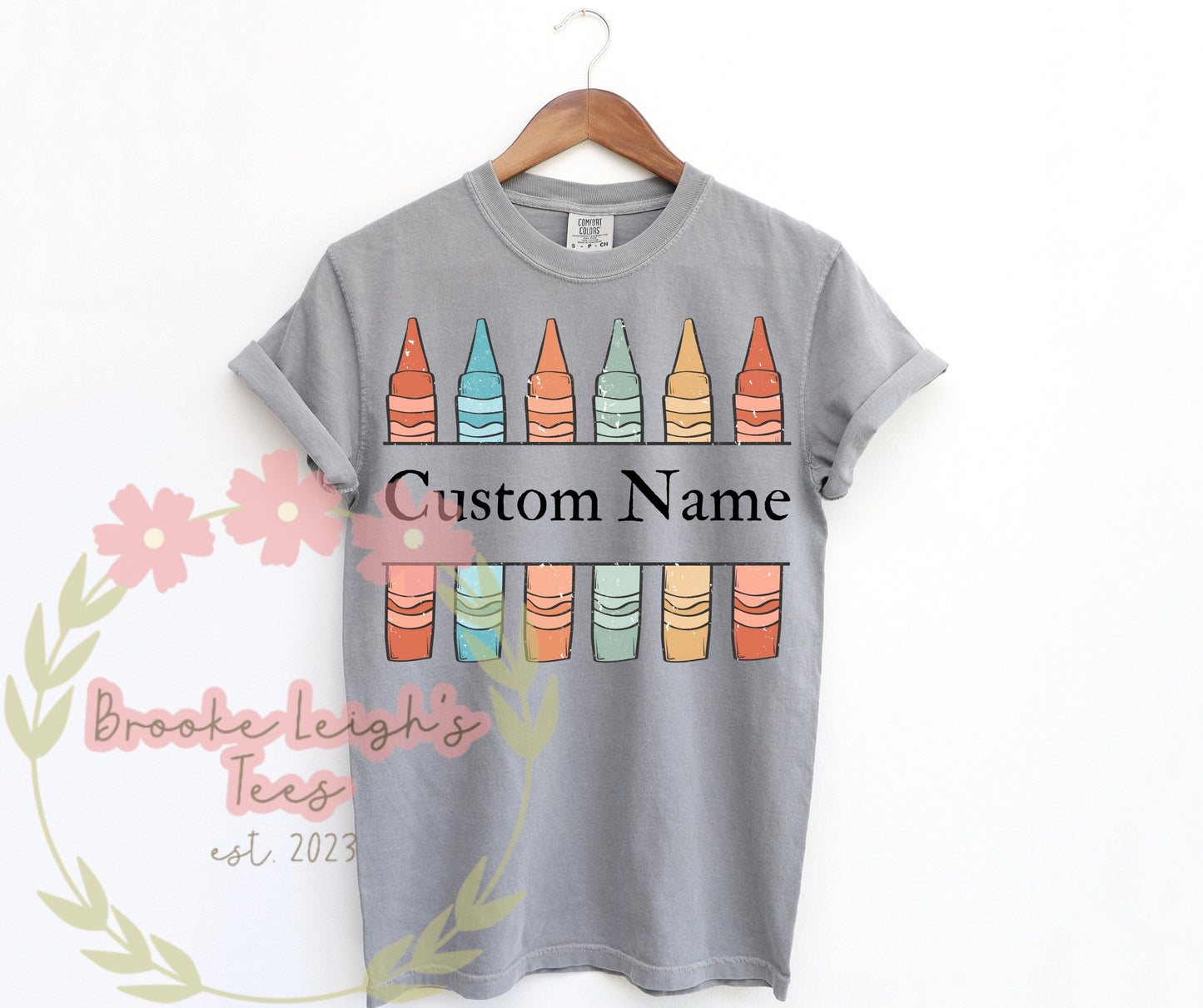Custom Muted Colored Crayons Toddler