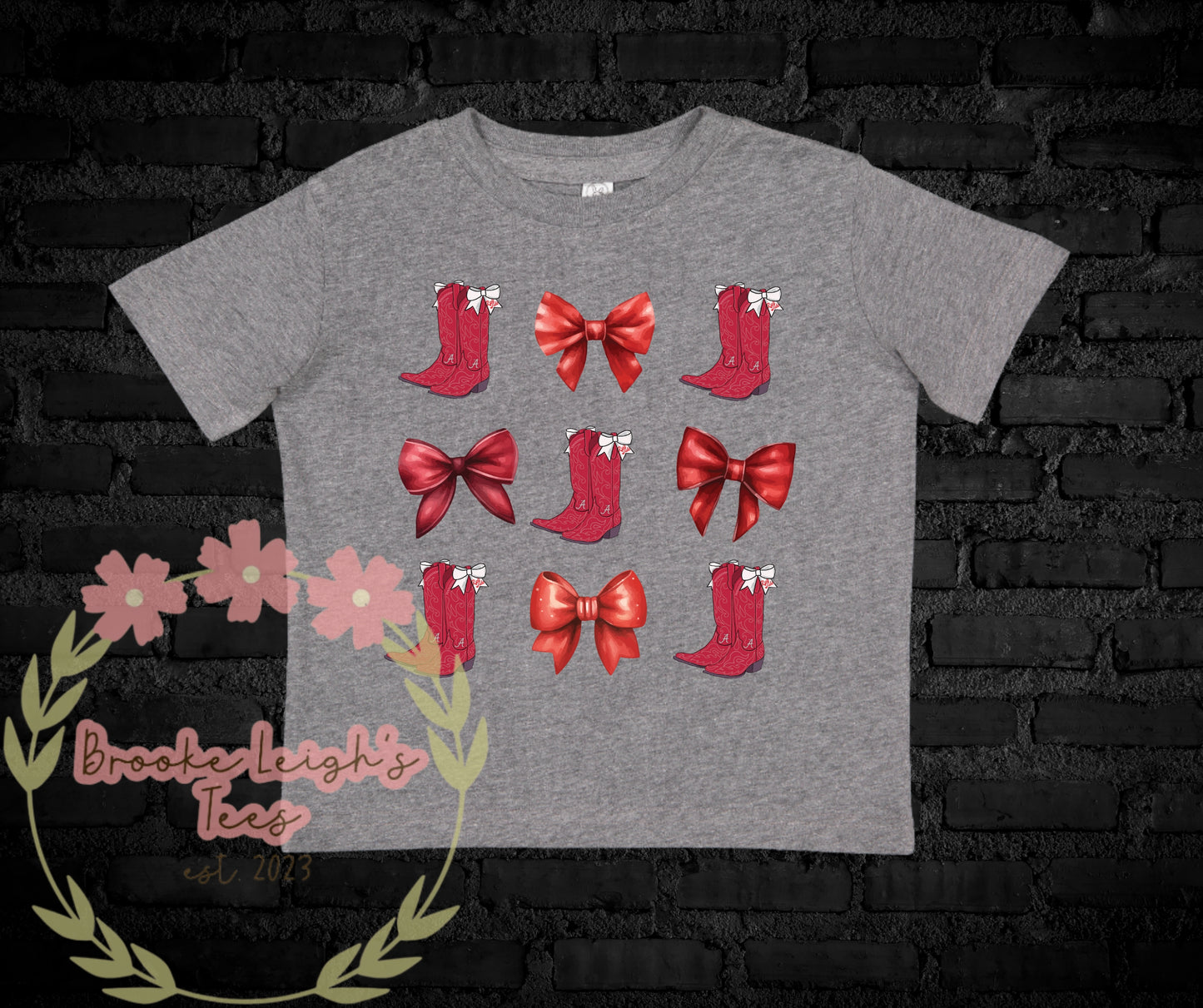 Alabama Cowgirl Boots Collage Infant/Toddler