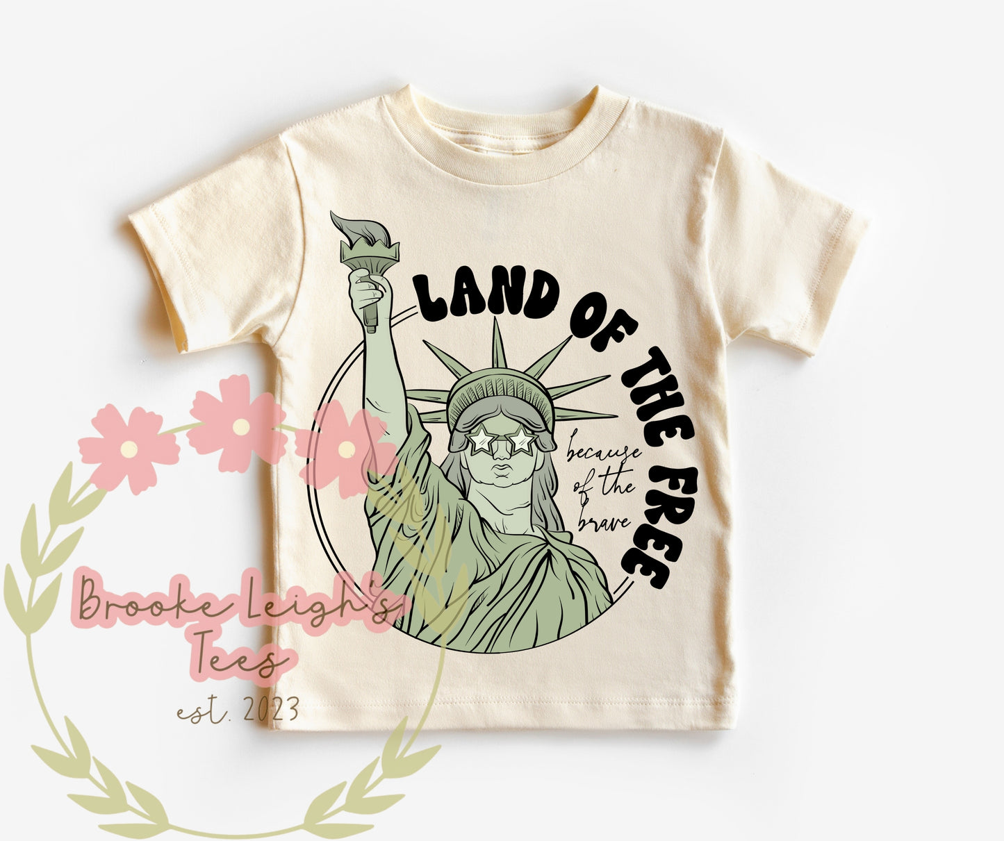 Land Of the Free Because Of the Brave Toddler