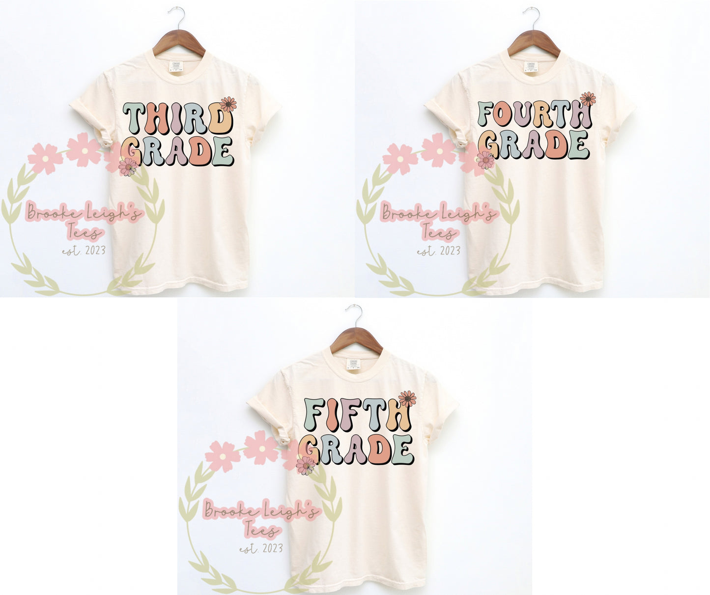 Pre-K - Fifth Grade Groovy Letters Adult