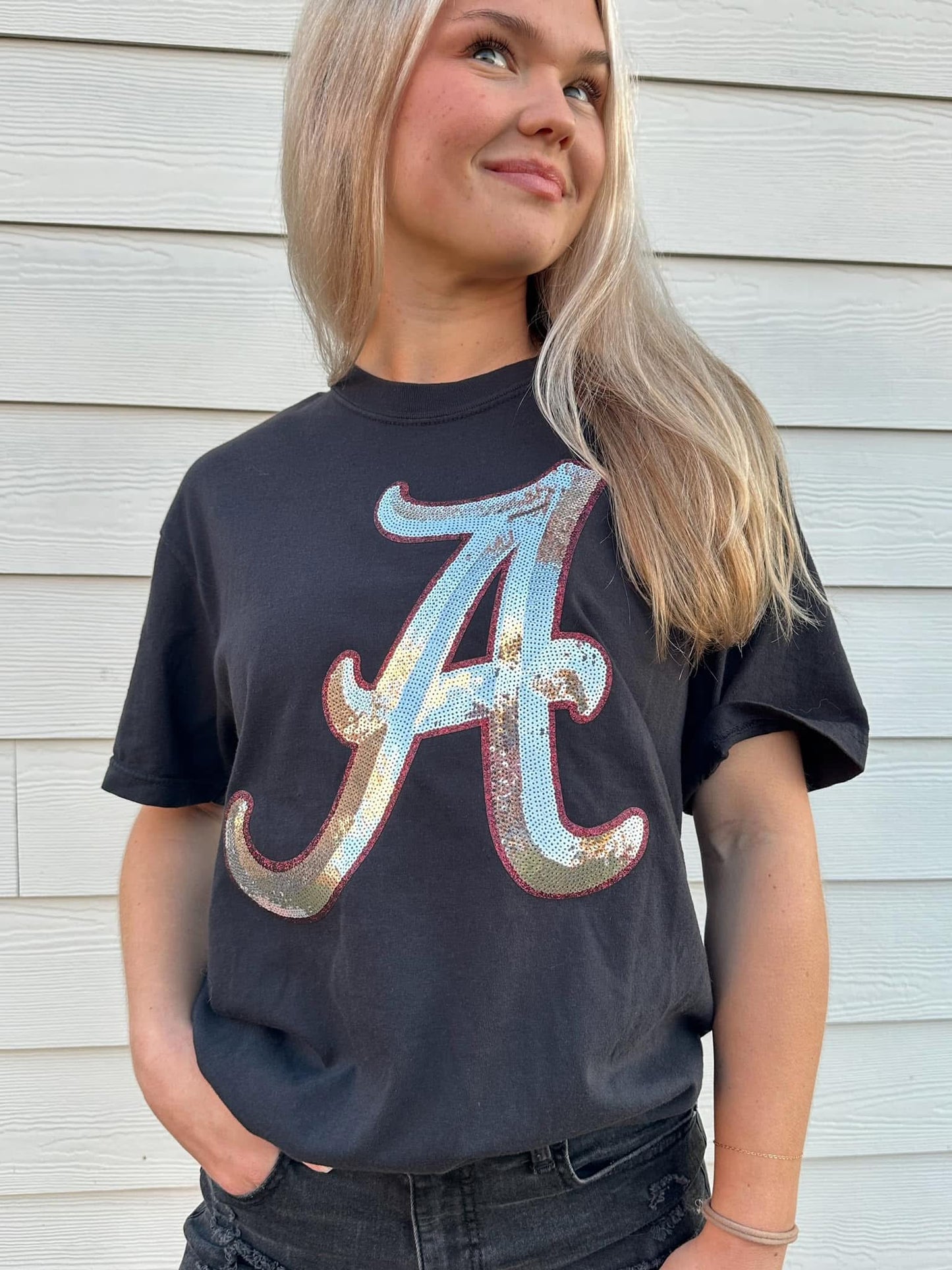 Alabama Sequin Comfort Colors Tee