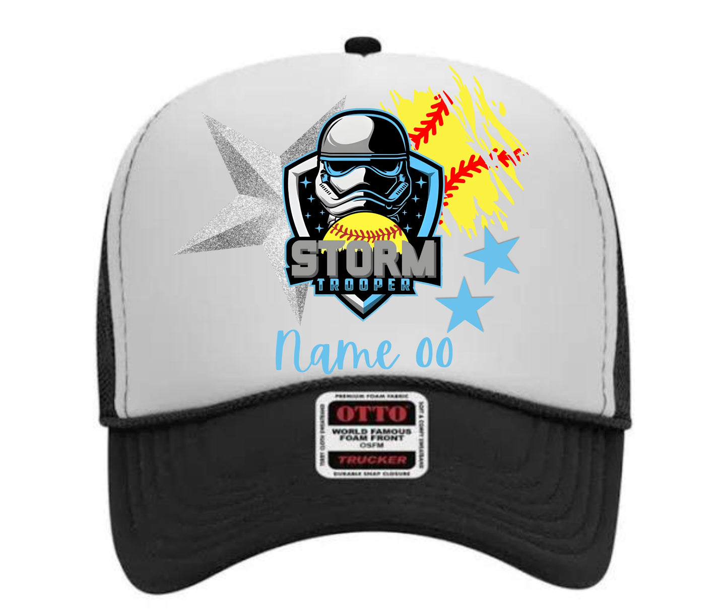 Custom Storm Trooper Collage Trucker Hat 2