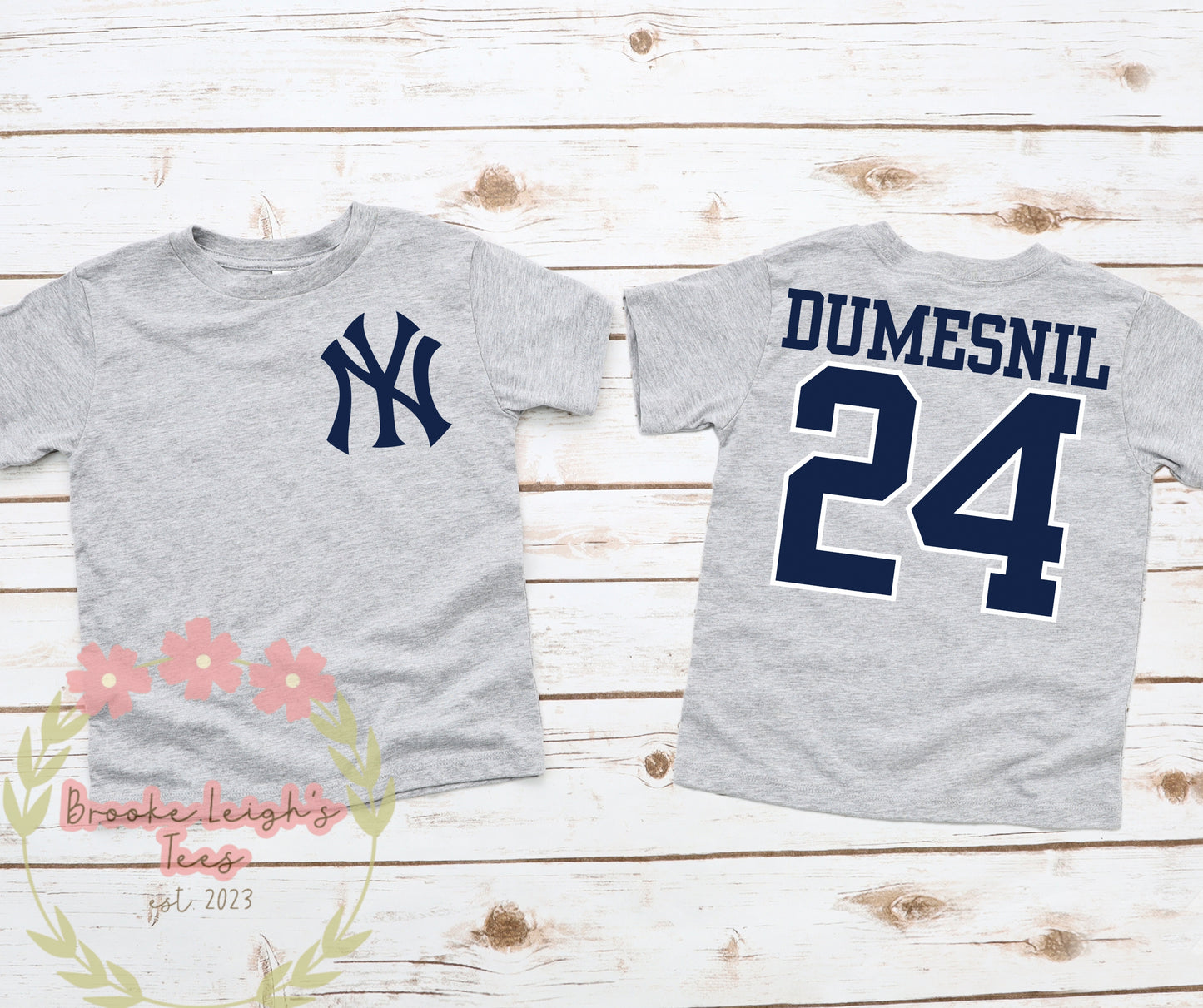 Custom Baseball (front & back) Toddler