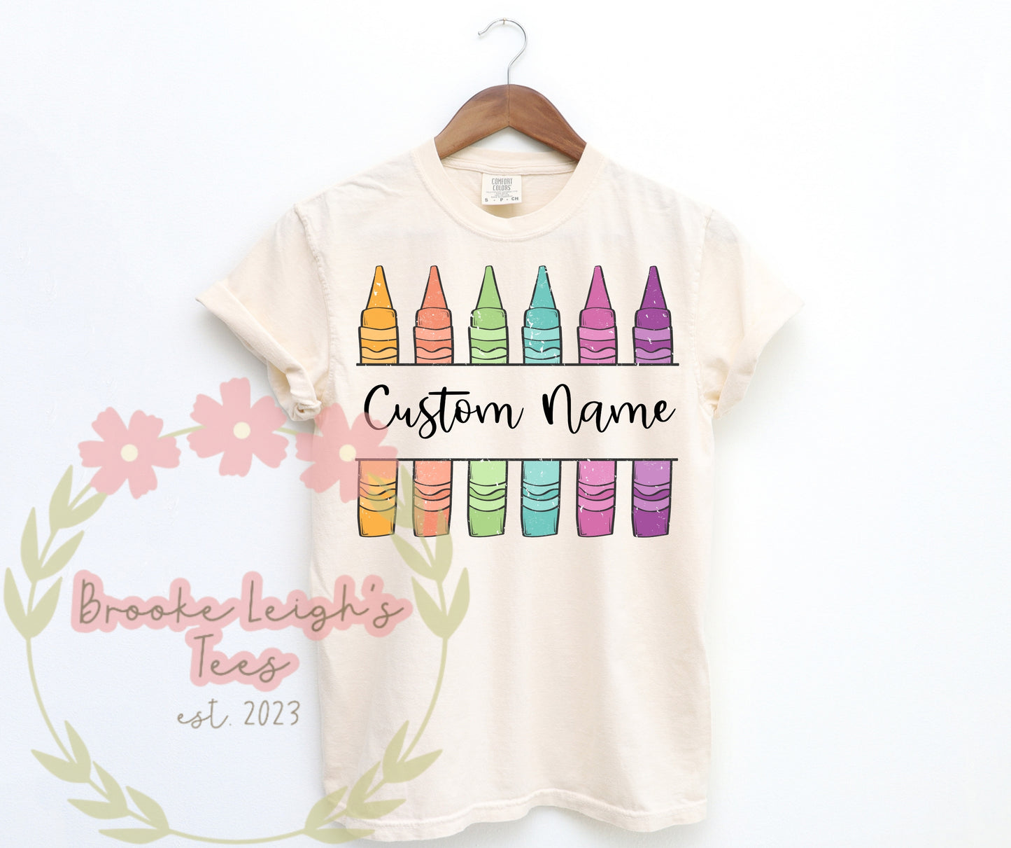 Custom Bright Colored Crayons Toddler