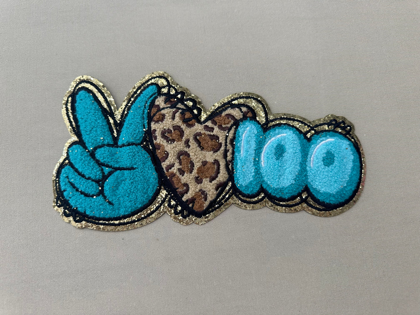 100 Days of School Chenille 10” Patch