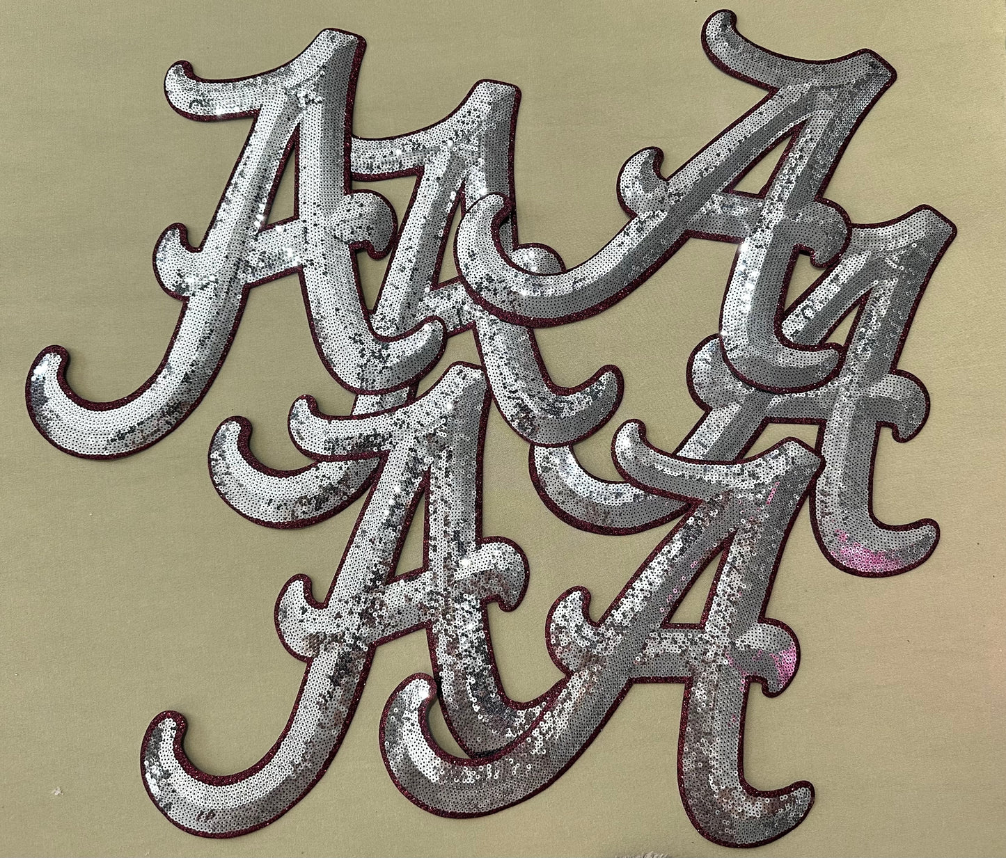 Irregular Sequin Alabama A 10” Patch