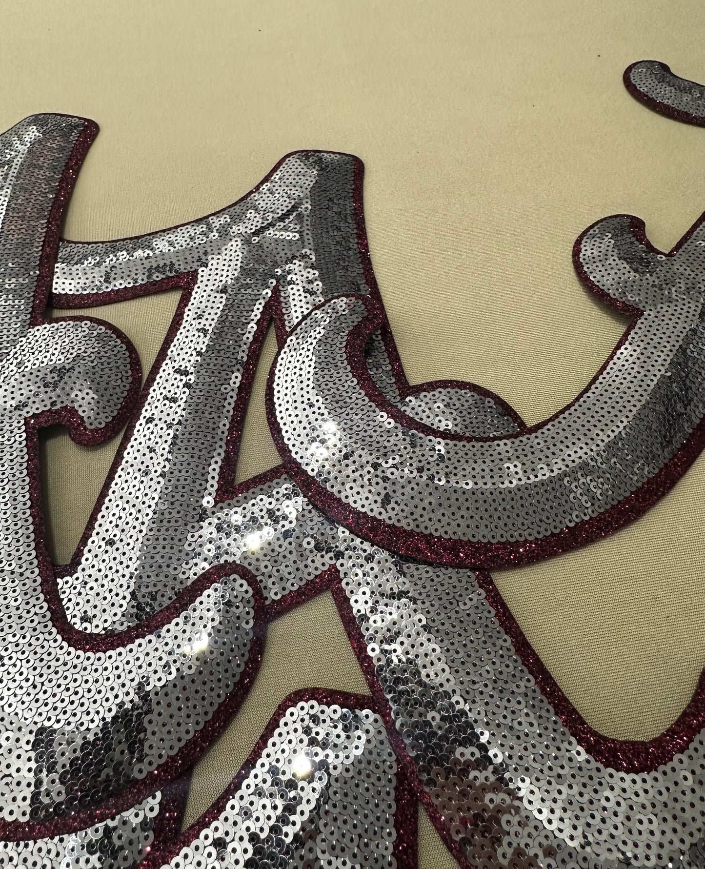 Irregular Sequin Alabama A 10” Patch