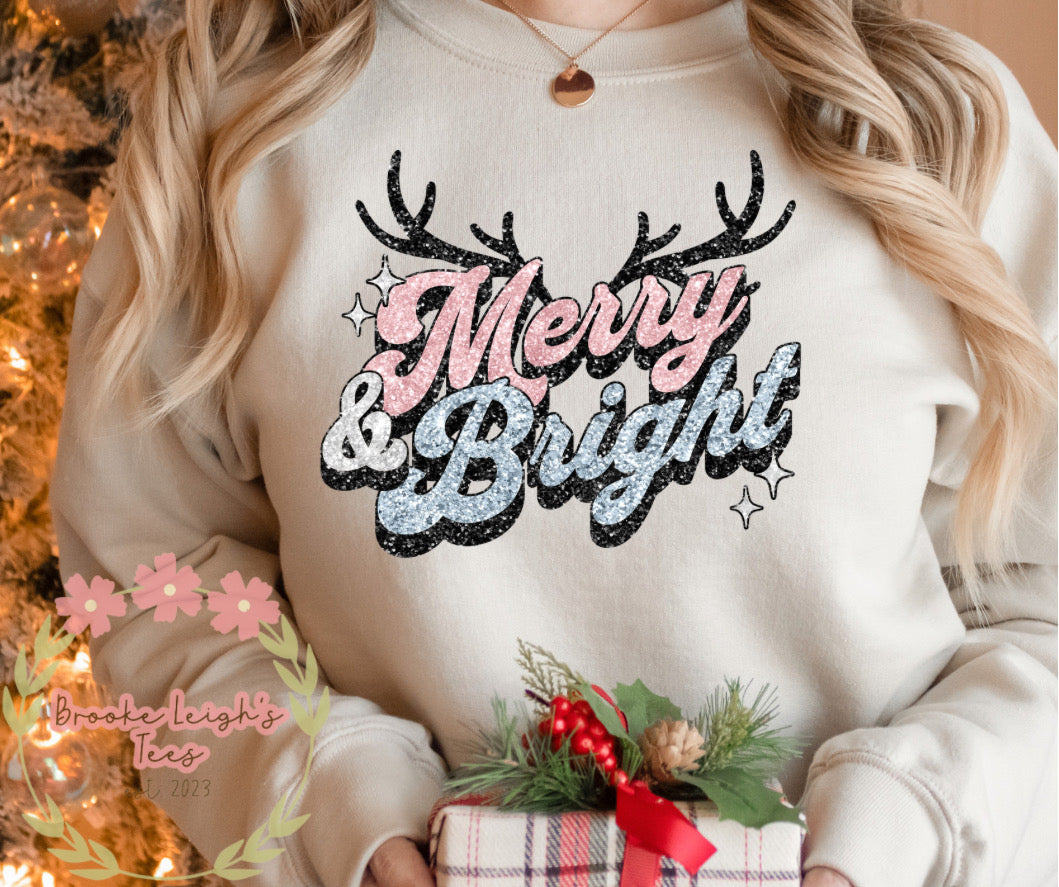 Merry & Bright Faux Glitter