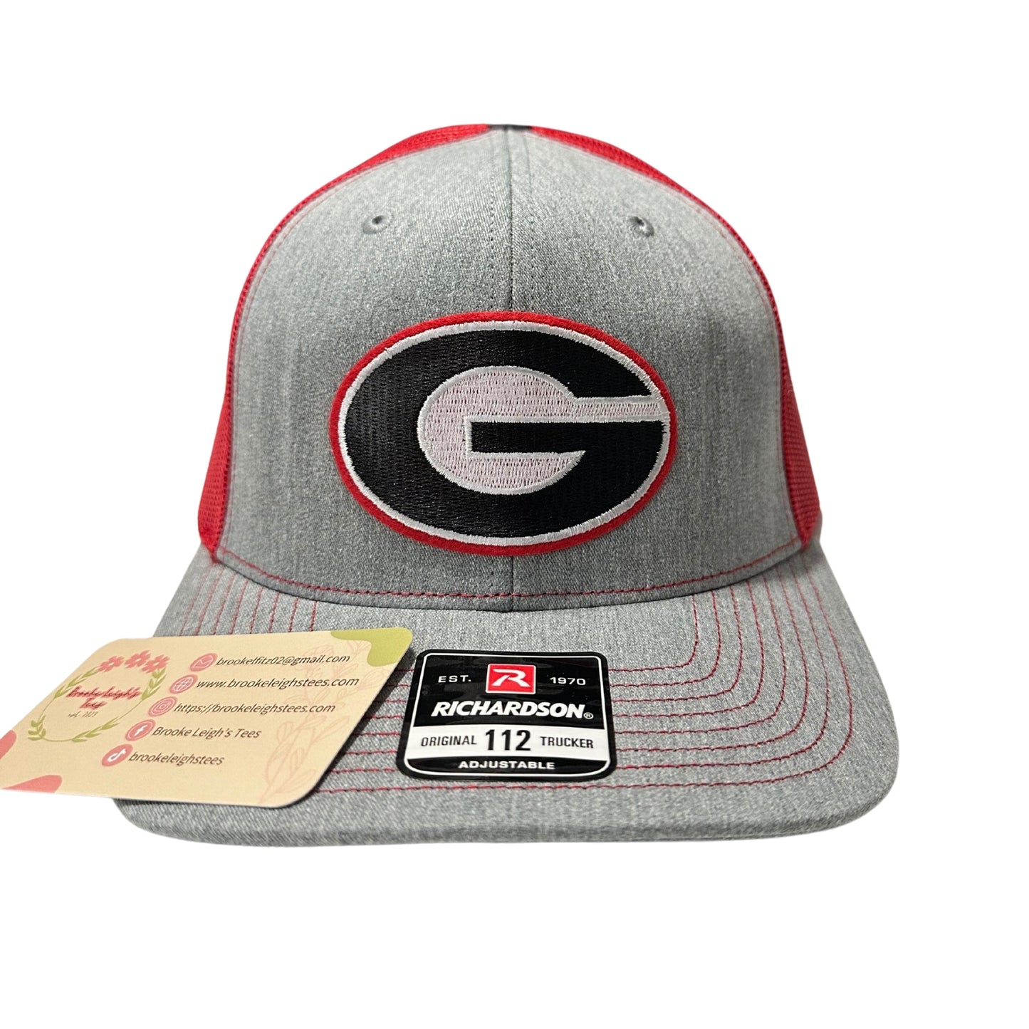 Men’s Georgia G Richardson Hat (red & gray)