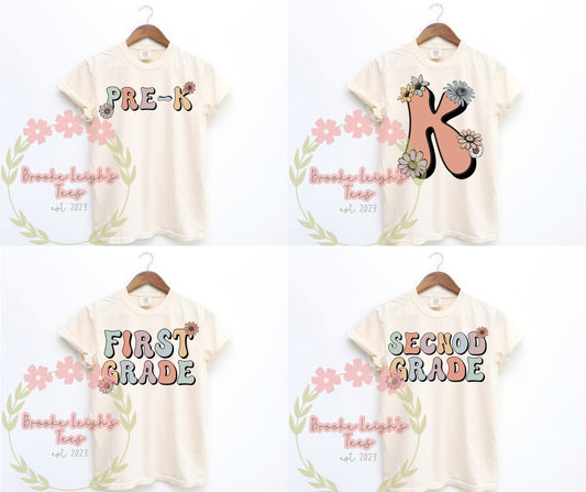 Pre-K - Fifth Grade Groovy Letters Adult