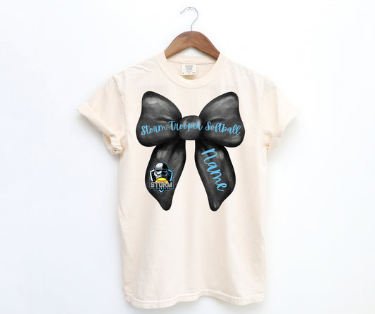 Storm Trooper Softball Coquette Bow Custom Adult