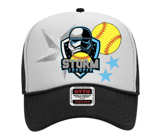 Storm Trooper Collage Trucker Hat 1