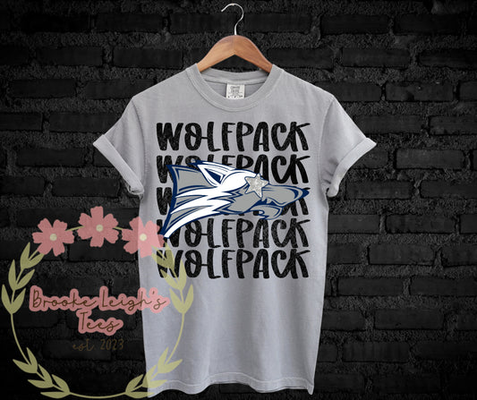 Preppy Wolfpack Stacked Adult