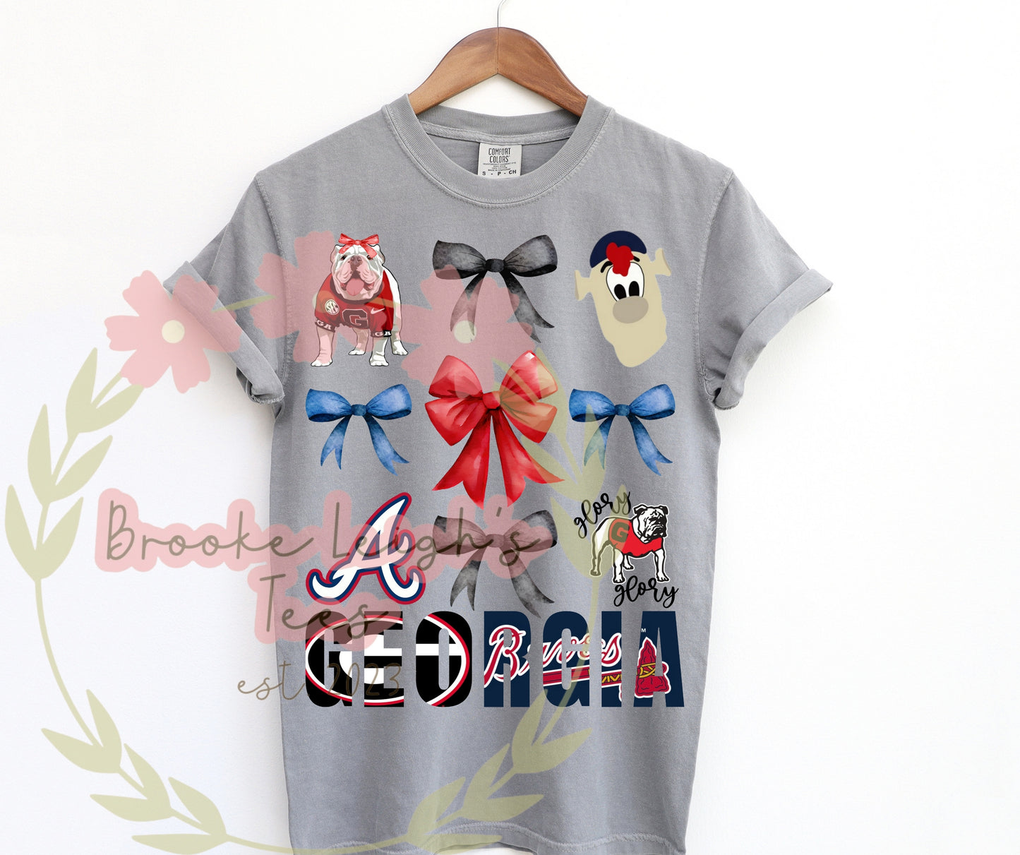 Braves & Georgia Coquette Bow Collage 5 Adult