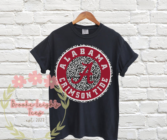 Alabama Faux Rhinestone Logo Adult