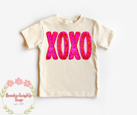 XOXO Faux Sequins