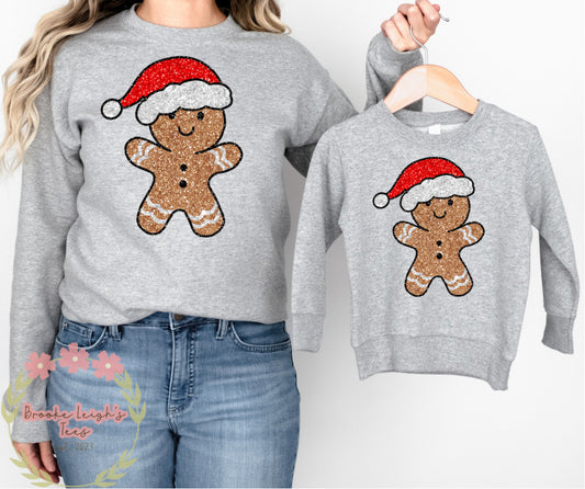 Gingerbread Man Faux Glitter