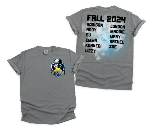 Fall 2024 Names with Smoke Effect (front & back) Adult