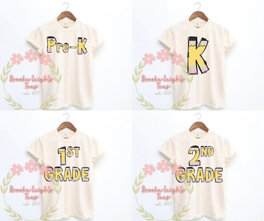 Pre-K - 3rd Grade Pencil Letters Youth