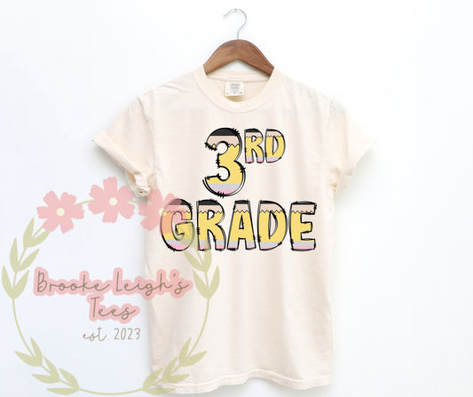 Third Grade Pencil Letters Adult