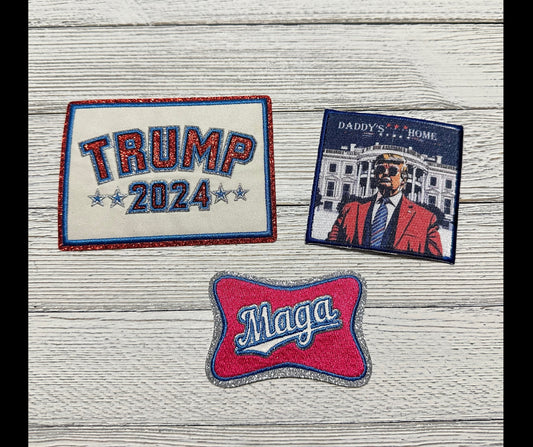 Trump Hat Patches Bundle