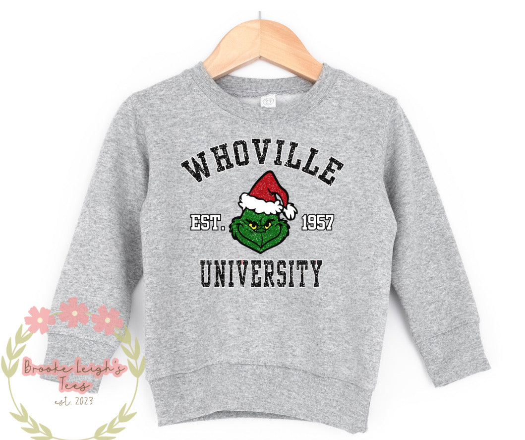 Whoville University Faux Glitter