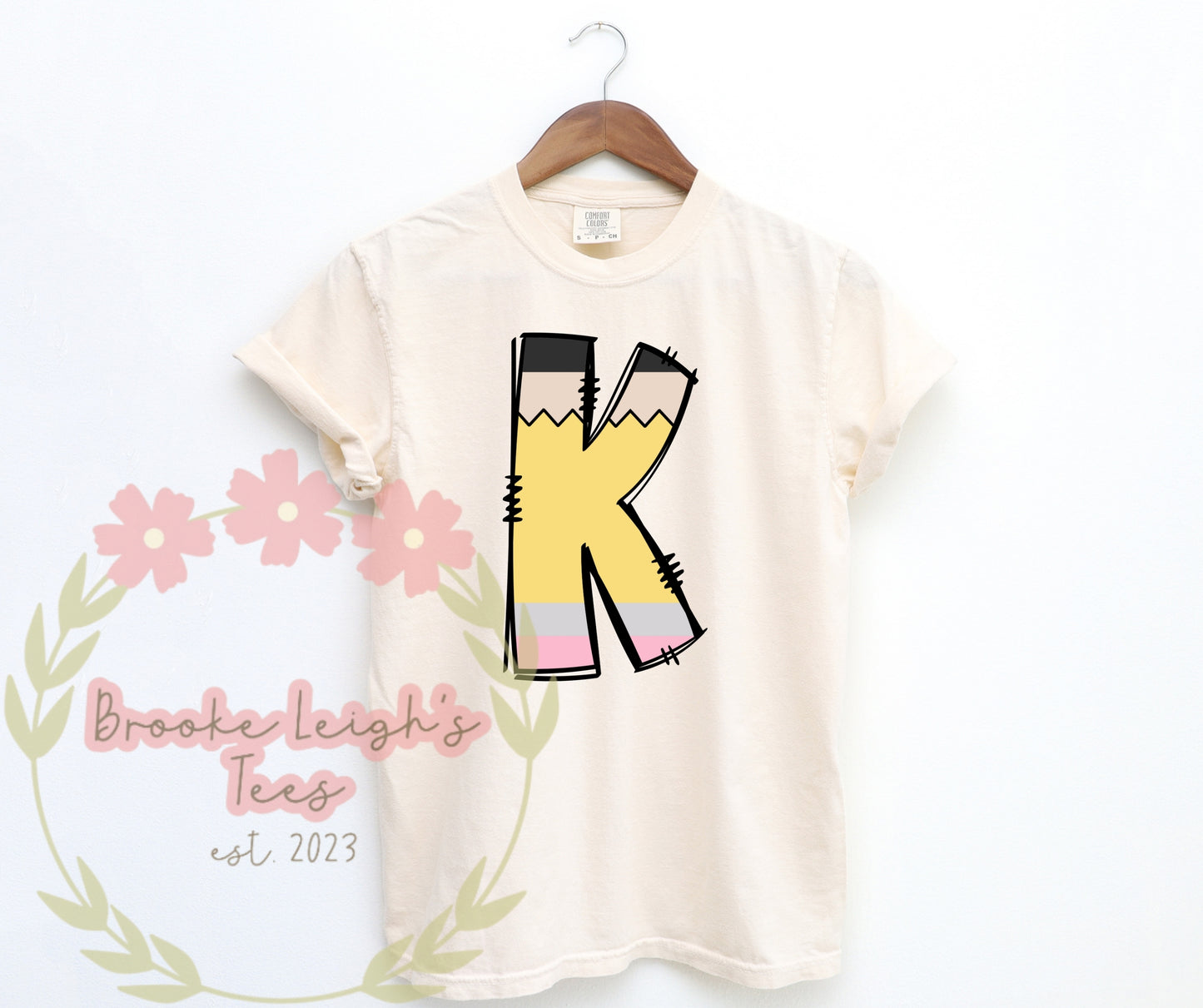 Pre-K & Kindergarten Pencil Letters Custom Toddler