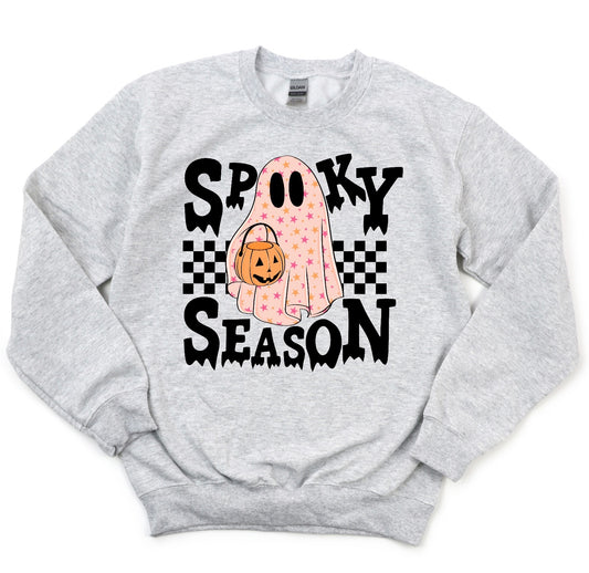 Youth Spooky Season - pink ghost