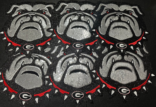 IMPERFECT Georgia Bulldog Sequin Patch