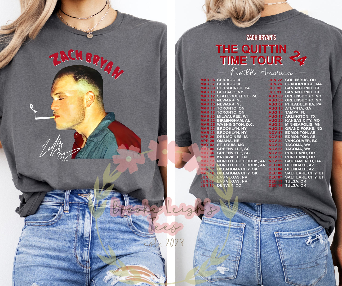 The Quittin Time Tour (front & back)