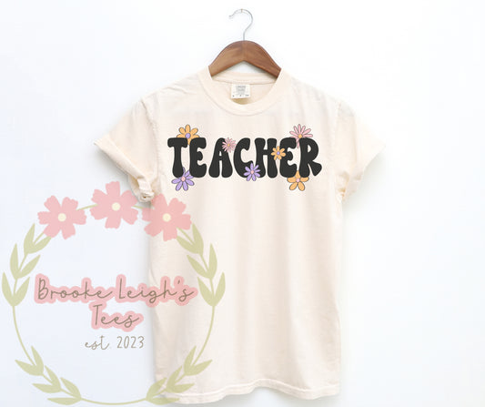 Teacher Floral Adult