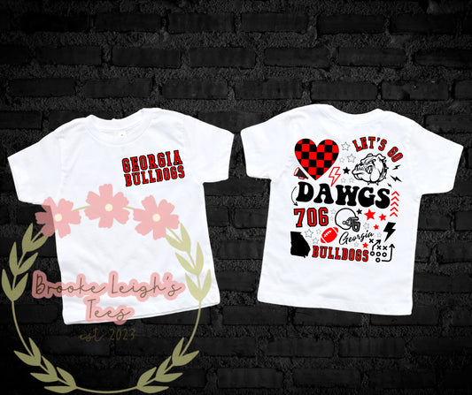 706 Dawgs (front & back) Infant/Toddler