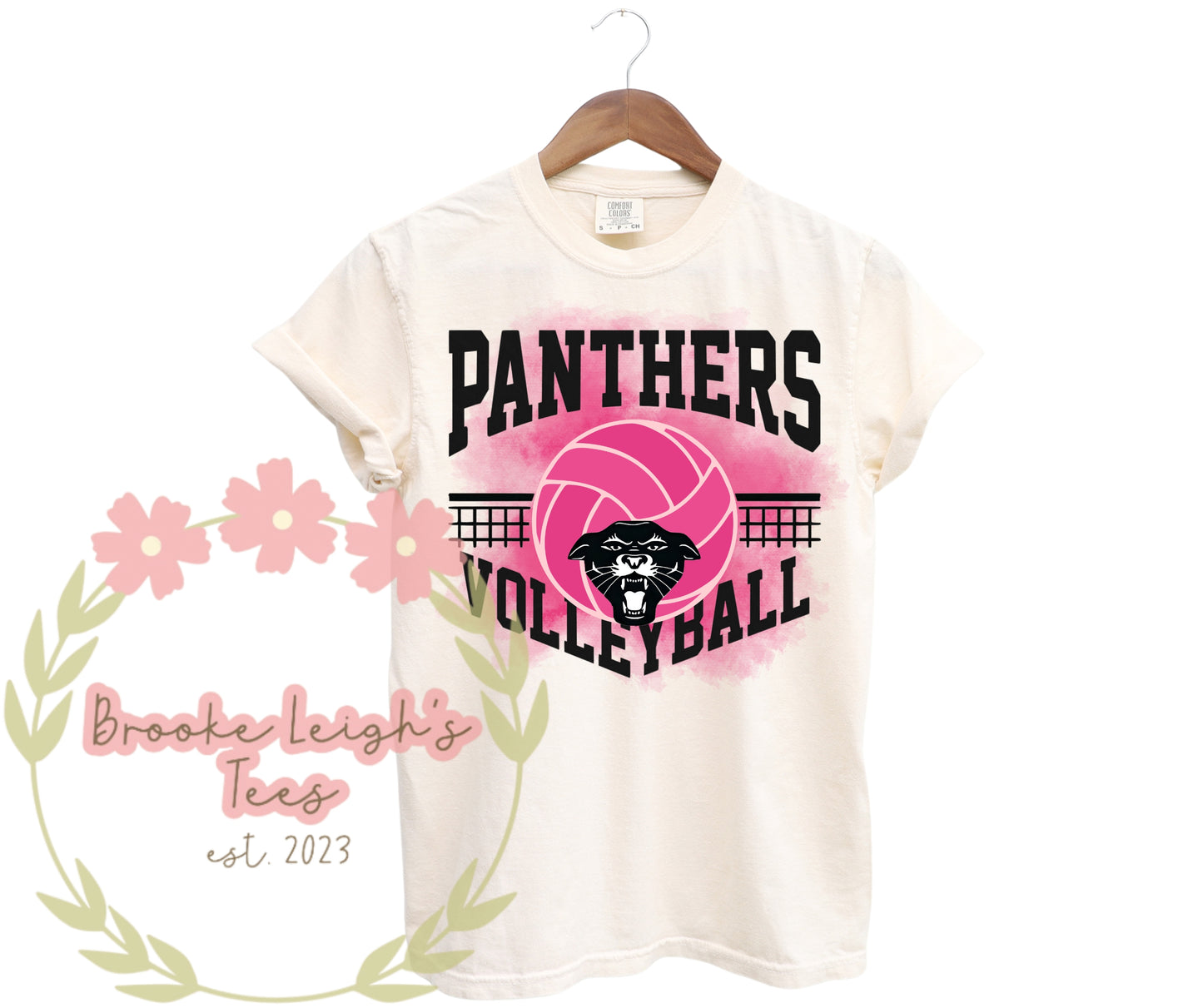 Panthers Volleyball Logo Smoke Adult