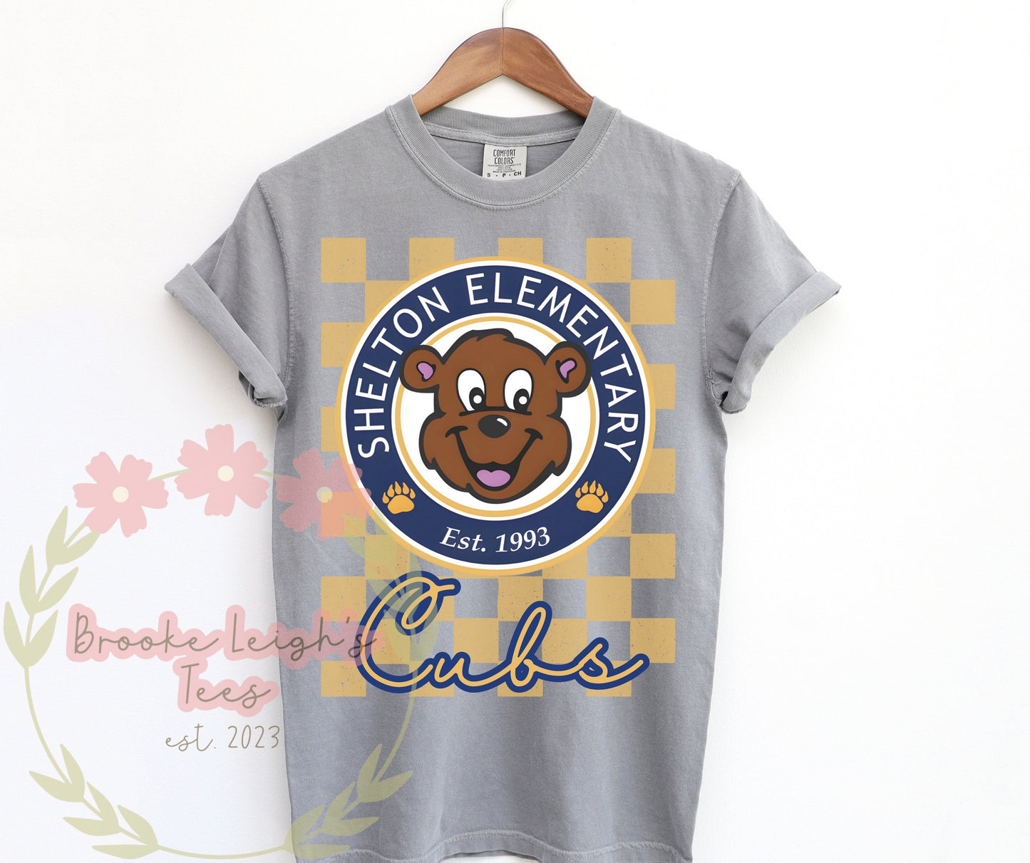 Checkered Cubs Cursive Adult