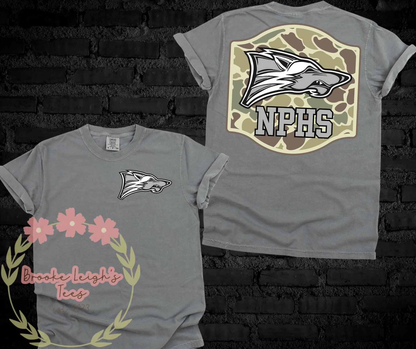 NPHS Camo (front & back) Youth