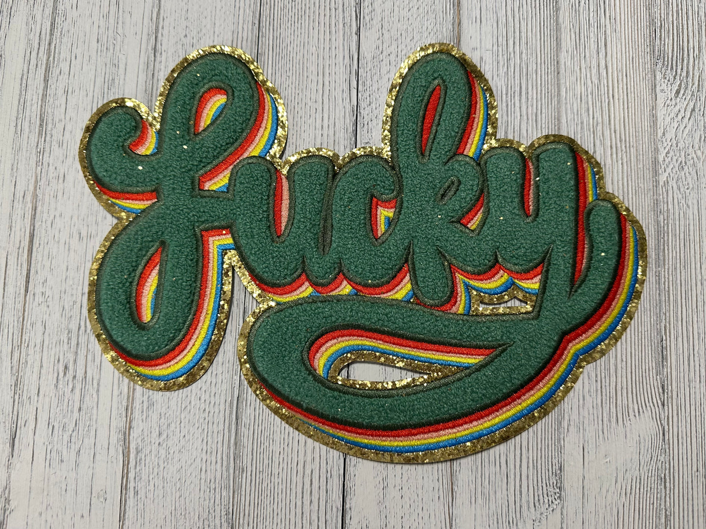 Lucky Chenille 10” Patch