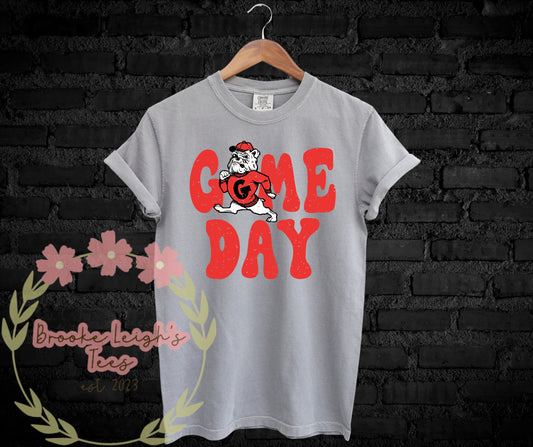 Bulldogs Game Day Distressed Adult