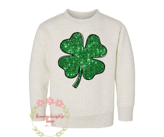 Faux Sequin Clover