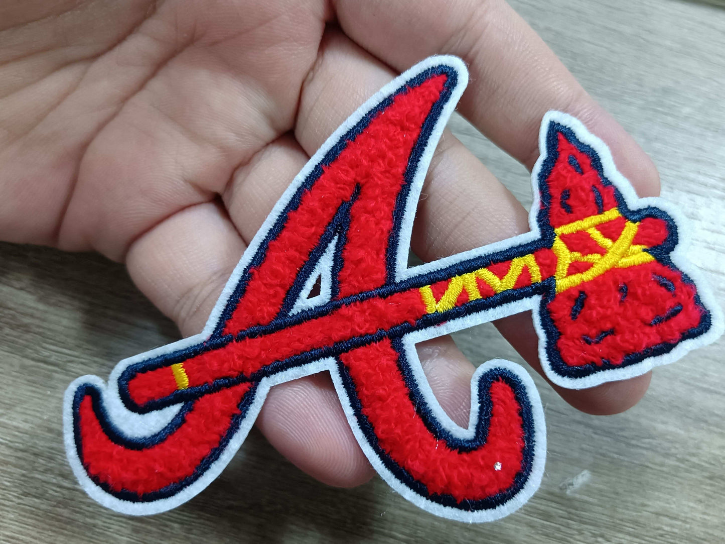 Braves A Chenille Hat Patch 4”!!