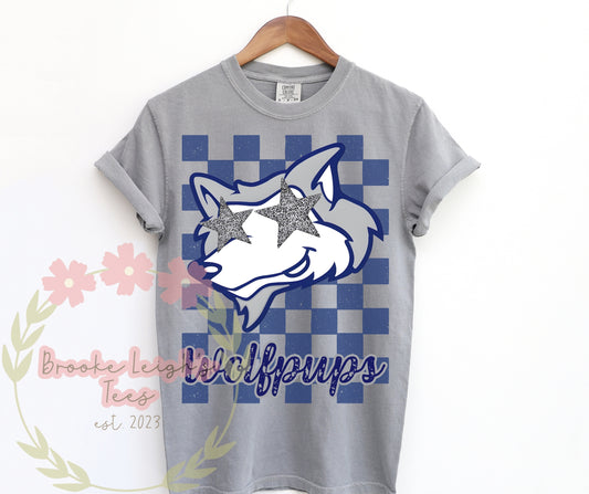 Preppy Wolfpups Distressed Adult