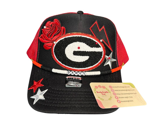 Georgia Bulldogs Trucker Hat with Dawgs Chain