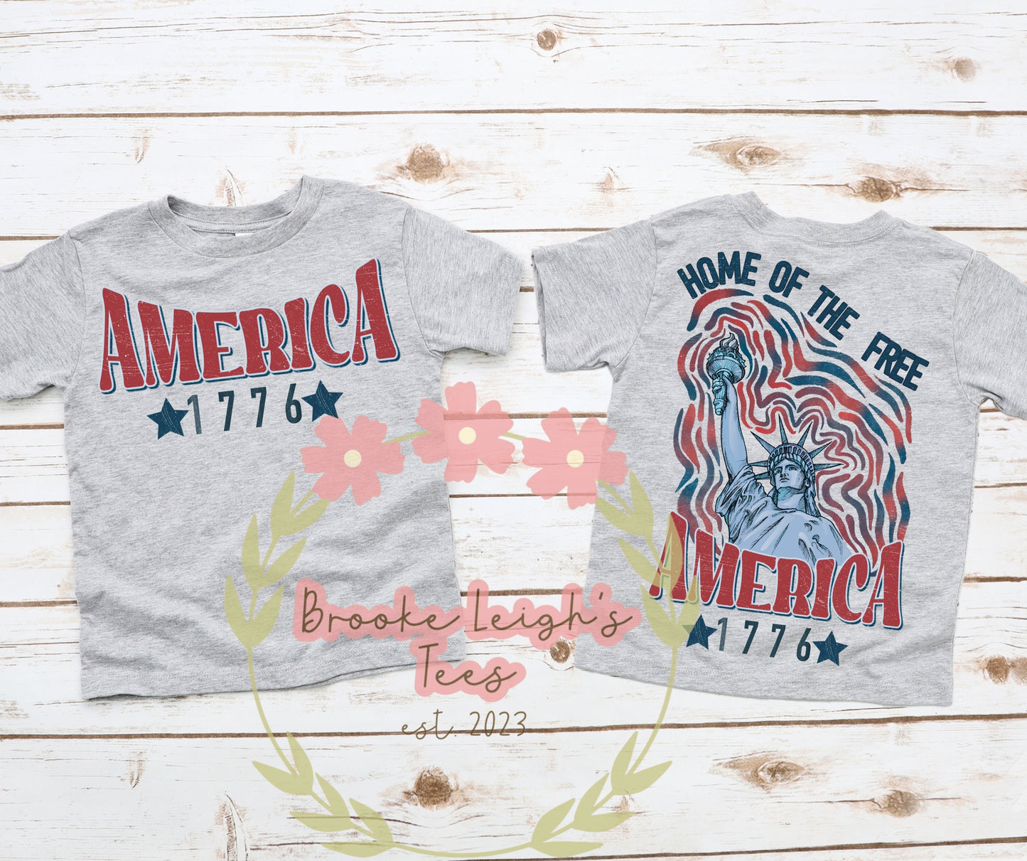 Home Of The Free (front & back) Toddler